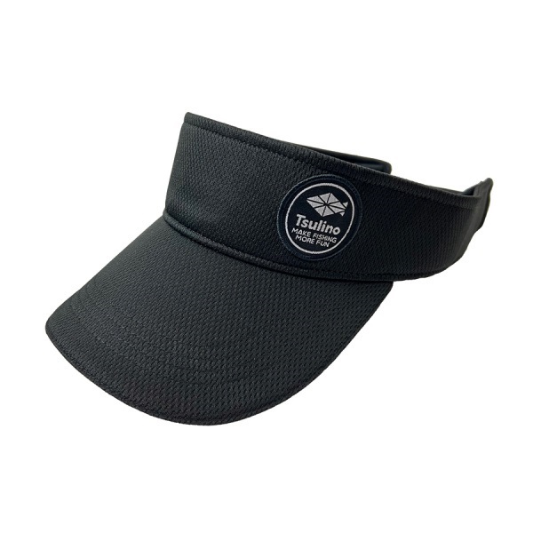 サンバイザー 【暑さ対策/日焼け対策】(ブラック)